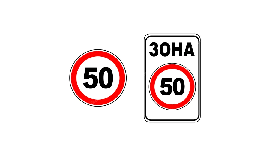 У яких випадках за допомогою дорожніх знаків вводяться постійні обмеження швидкості руху?