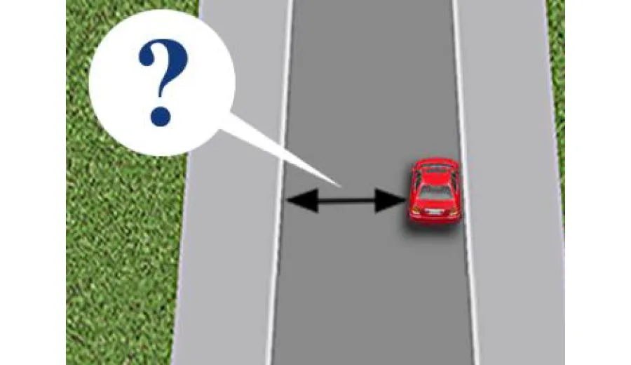 Яка мінімальна відстань має бути між транспортним засобом, що зупинився, і протилежним краєм проїзної частини, щоб зупинка була виконана без порушень Правил дорожнього руху?