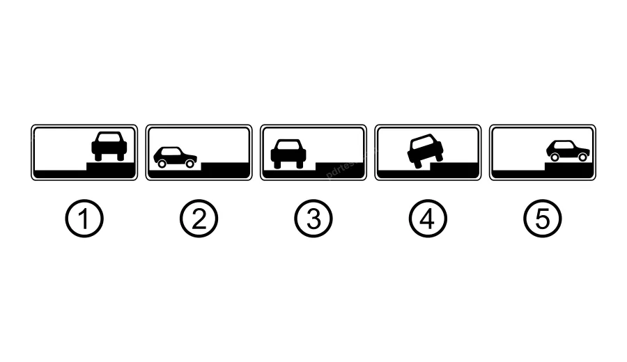 Яка із зображених табличок дозволяє стоянку всіх транспортних засобів способом, вказаним на ній?