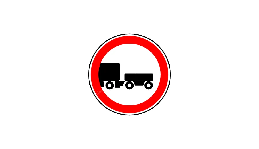 Яким транспортним засобам заборонено рух у зоні дії даного дорожнього знака?