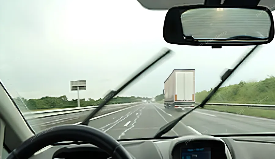 Чи необхідно збільшити потужність склоочисника у разі випередження вантажного автомобіля під час невеликого дощу?