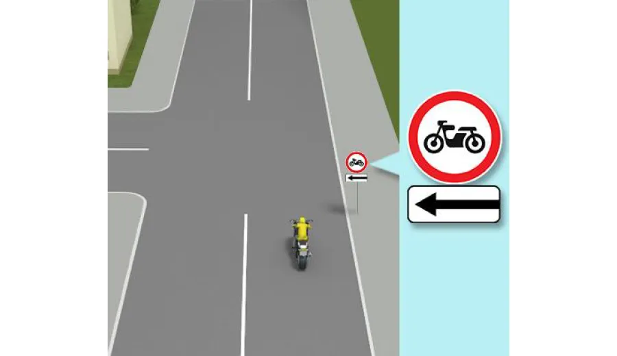 Чи дозволено водієві мотоцикла повернути ліворуч, якщо він там проживає?