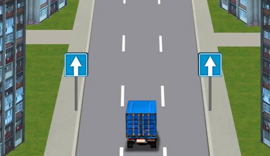 На якому боці дороги з одностороннім рухом в населеному пункті водієві вантажного автомобіля з дозволеною максимальною масою понад 3,5 т дозволено зупинитися?